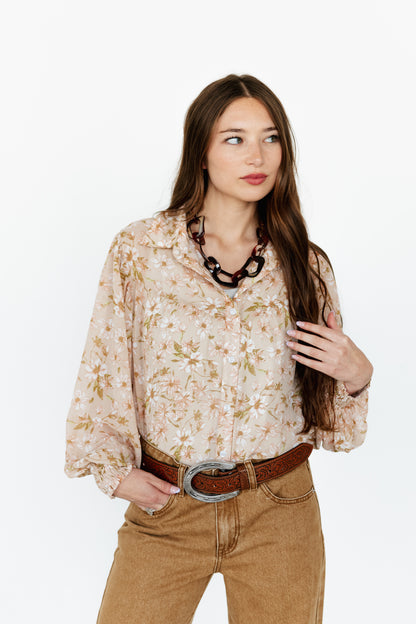 TH24 TAUPE FLOWER (7 PIECE)