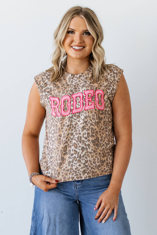 VR3 VINTAGE CHEETAH PINK "RODEO" TANK(7 PIECE- WOMEN)