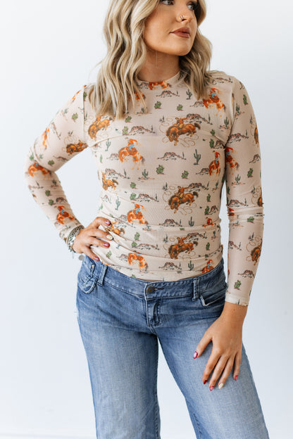 TH1221 TAUPE BRONC LASSO DESERT MESH TOP (7 PIECE)