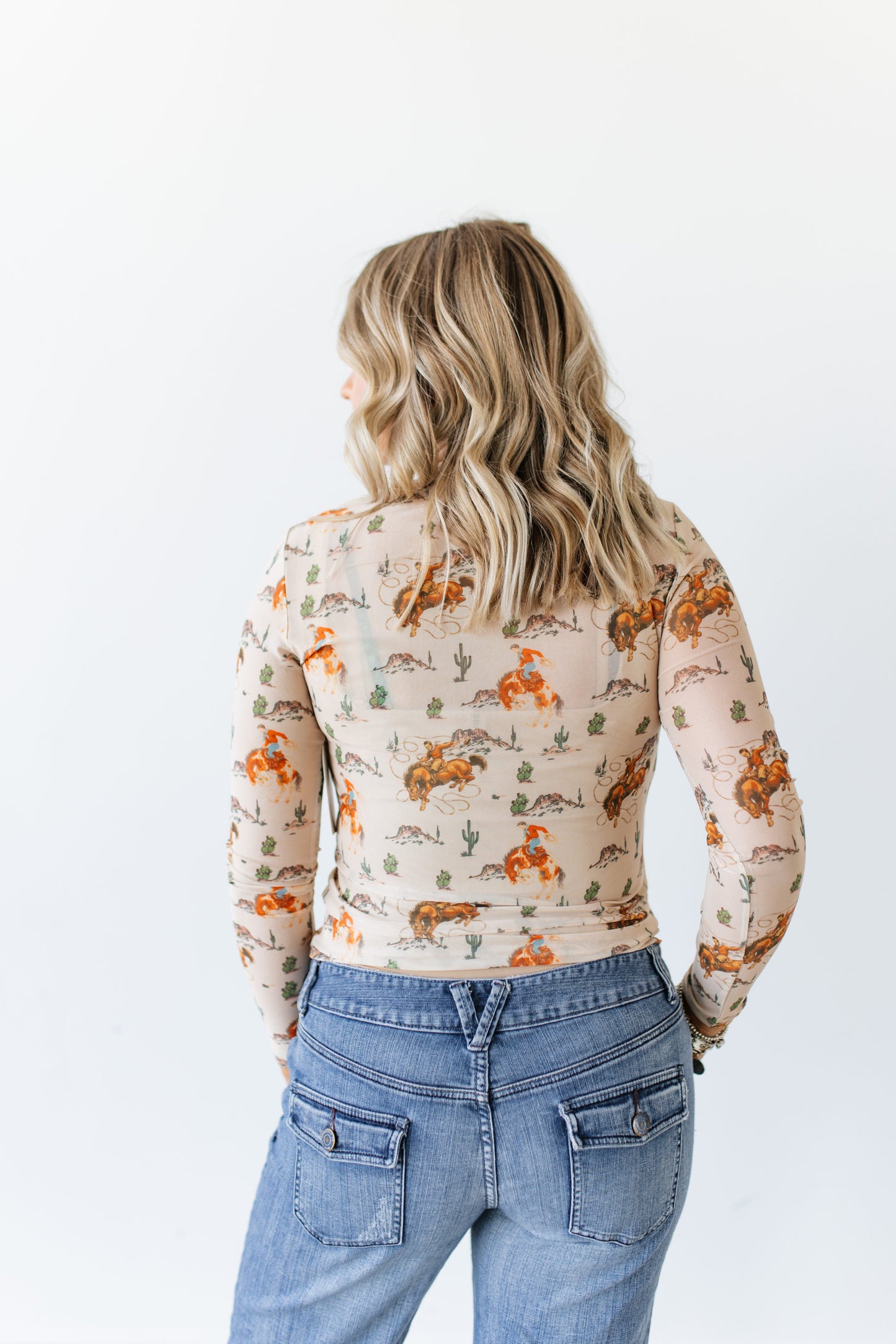 TH1221 TAUPE BRONC LASSO DESERT MESH TOP (7 PIECE)