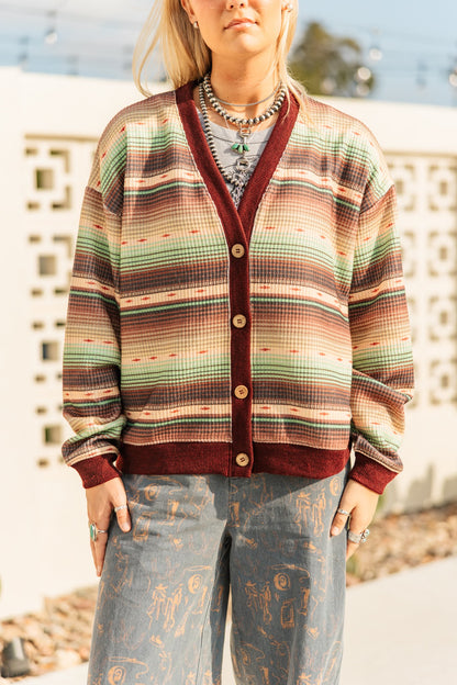 TH222 GREEN SERAPE CARDI (7 Piece)
