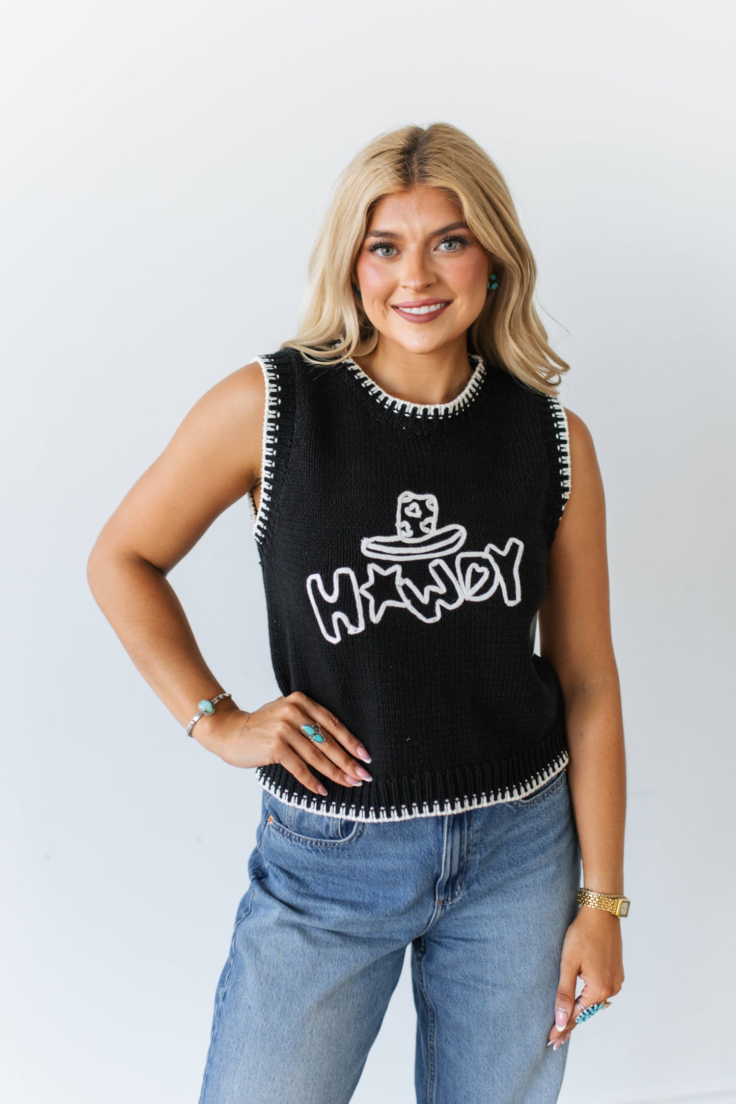 TH4215 BLACK HOWDY HAT (7 Piece)