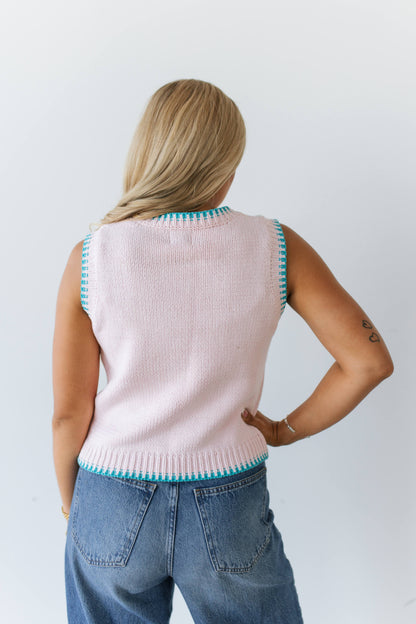 TH4215 PINK HORSESHOE SWEATER VEST ( 7 PIECE)