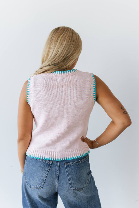 TH4215 PINK HORSESHOE SWEATER VEST ( 7 PIECE)