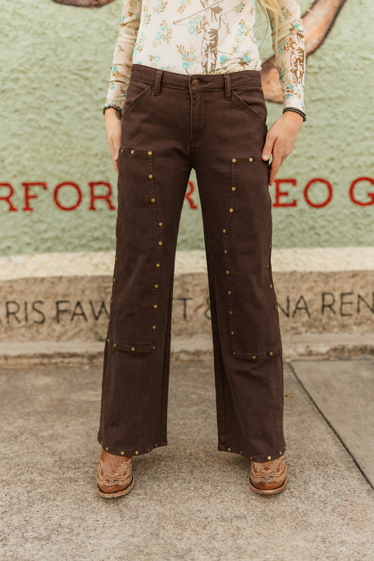 TH600 BROWN STUD CHAP JEAN (7 Piece)