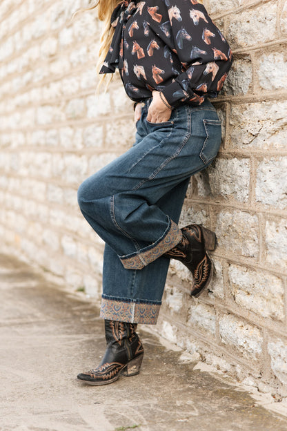 TH201 DENIM CUFF JEANS (7 PIECES)