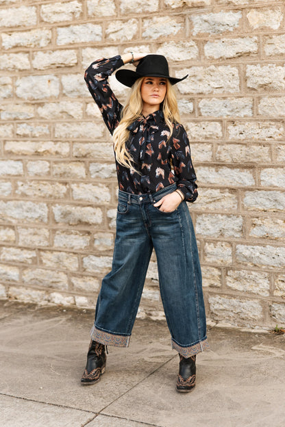 TH201 DENIM CUFF JEANS (7 PIECES)