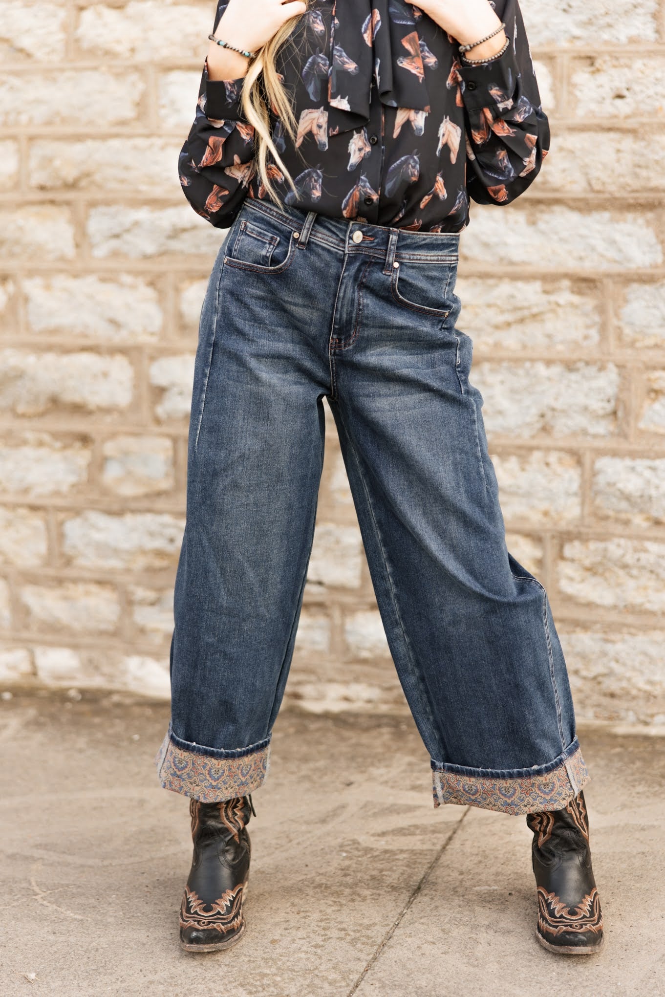 TH201 DENIM CUFF JEANS (7 PIECES)