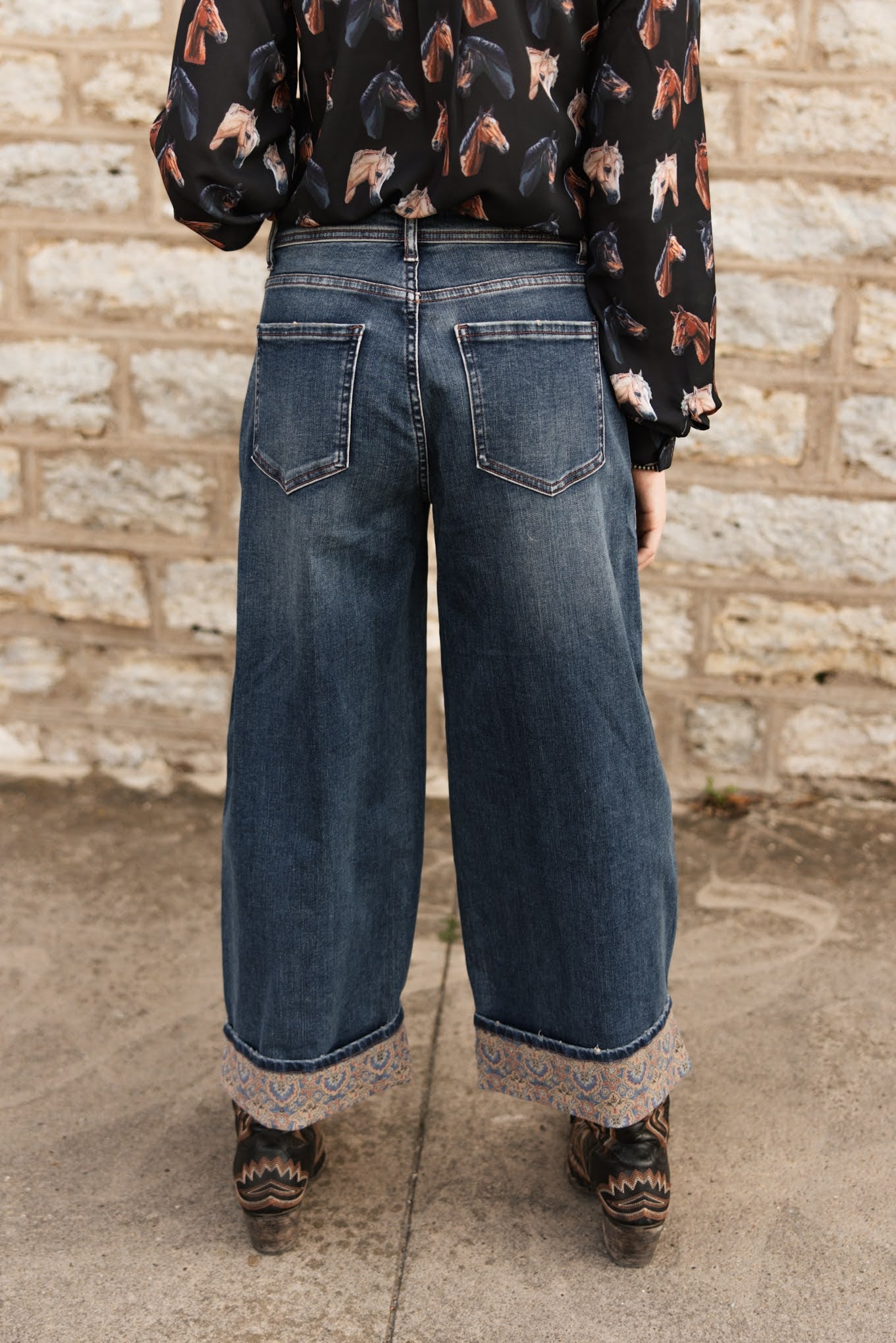 TH201 DENIM CUFF JEANS (7 PIECES)