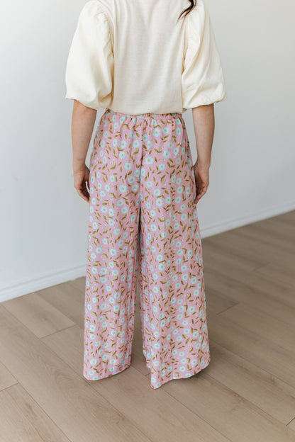 TH2111 BLUSH GREEN PALAZZO PANT