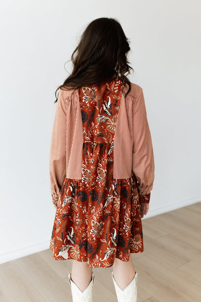 TH5010 BROWN PAISLEY FLORAL (7 PIECE)