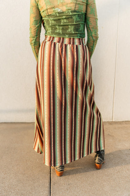 TH179 GREEN SERAPE SKIRT (7 Piece)
