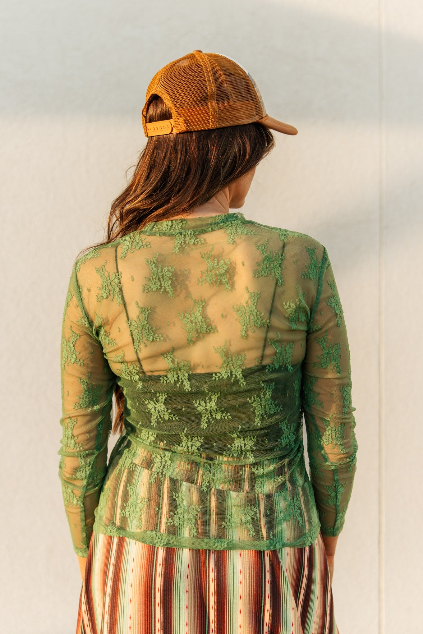 TH1221 NEW GREEN LACE (7 PIECE)