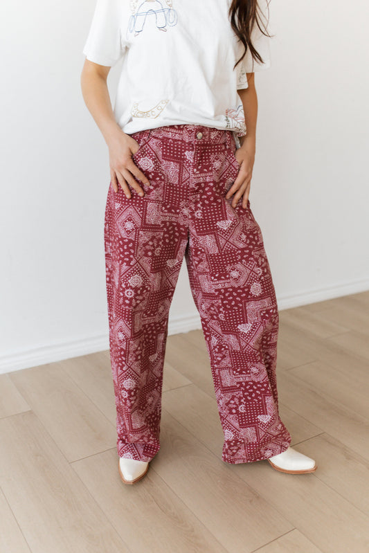 TH65 VINTAGE RED BANDANA (8 PIECE)