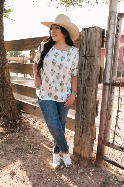 1502 CACTUS CREW NECK TEE (7 Piece)