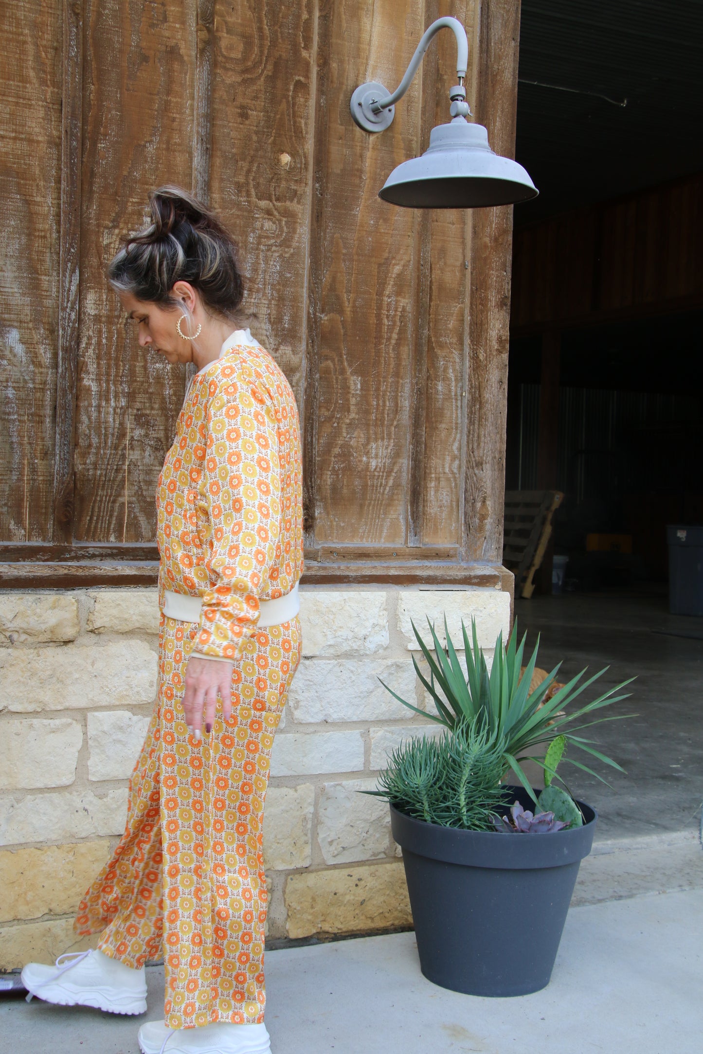 TH2108 SATIN PANT ORANGE SUNSHINE (7 Piece)