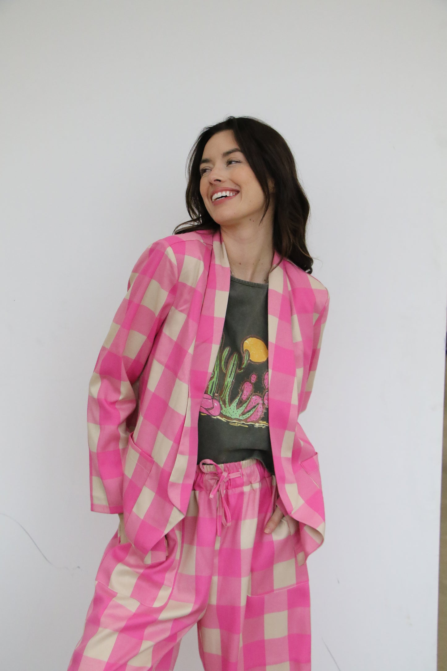 TH1200 PINK GINGHAM (7 Piece)