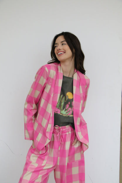 TH1200 PINK GINGHAM (7 Piece)