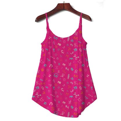 TH5 S200 FLOWY PINK BRAND TOP (1 Piece)