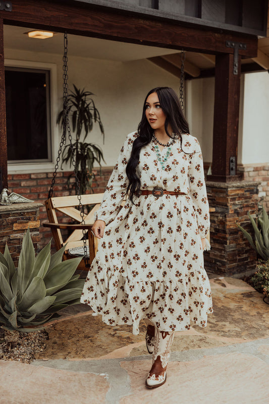 TH6211 VINTAGE FLORAL DRESS 7 (Piece)