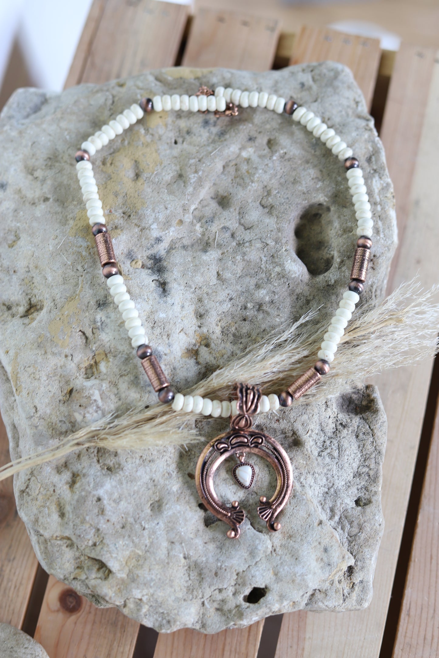 0317 HH140 COPPER SQUASH Beaded Nl