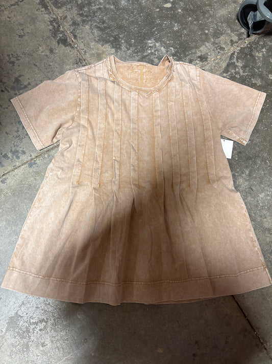 TH374 VINTAGE TAN  PLEATED SWING TOP (7 PIECE)