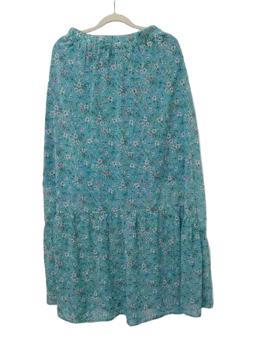 TH2532 BLUE FLOWER SKIRT  (7 Piece)