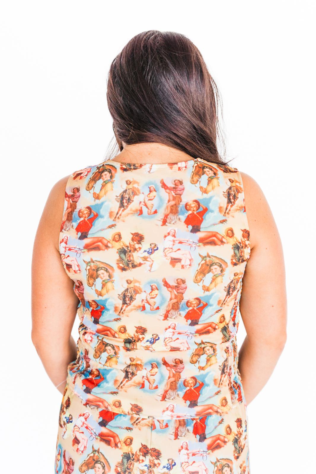 TH160 VINTAGE COWGIRL VEST (7 Piece)