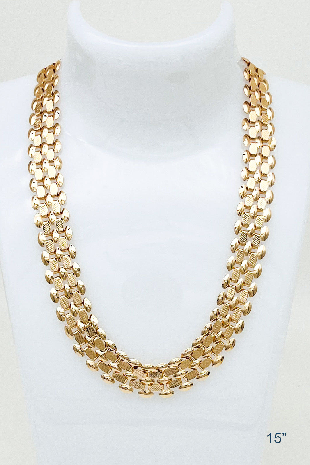 809 HH224 BOLD TEXTURE SQUARE CHAIN NL