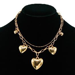 231061 T23 Heart Link Chain Necklace