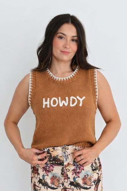TH4215 BROWN HOWDY SWEATER VEST (7 pieces)