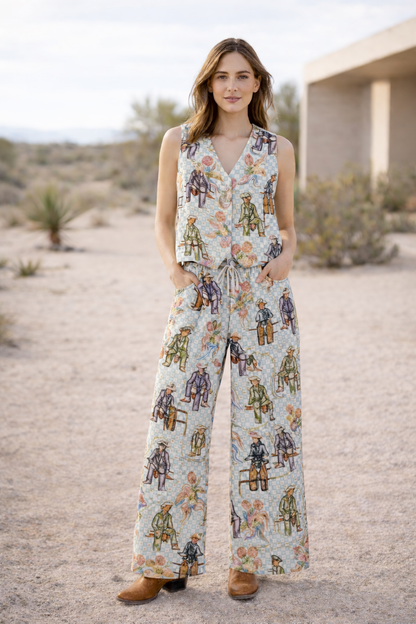 TH2109 FENCELINE PEARL PANT (7 PIECE)