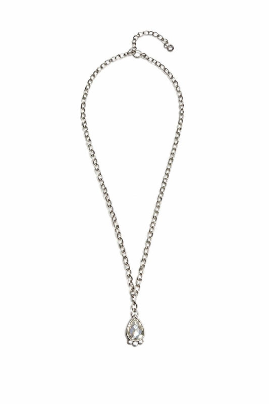 Crystal Drop on Chain 16"