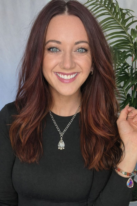 Crystal Drop on Chain 16"