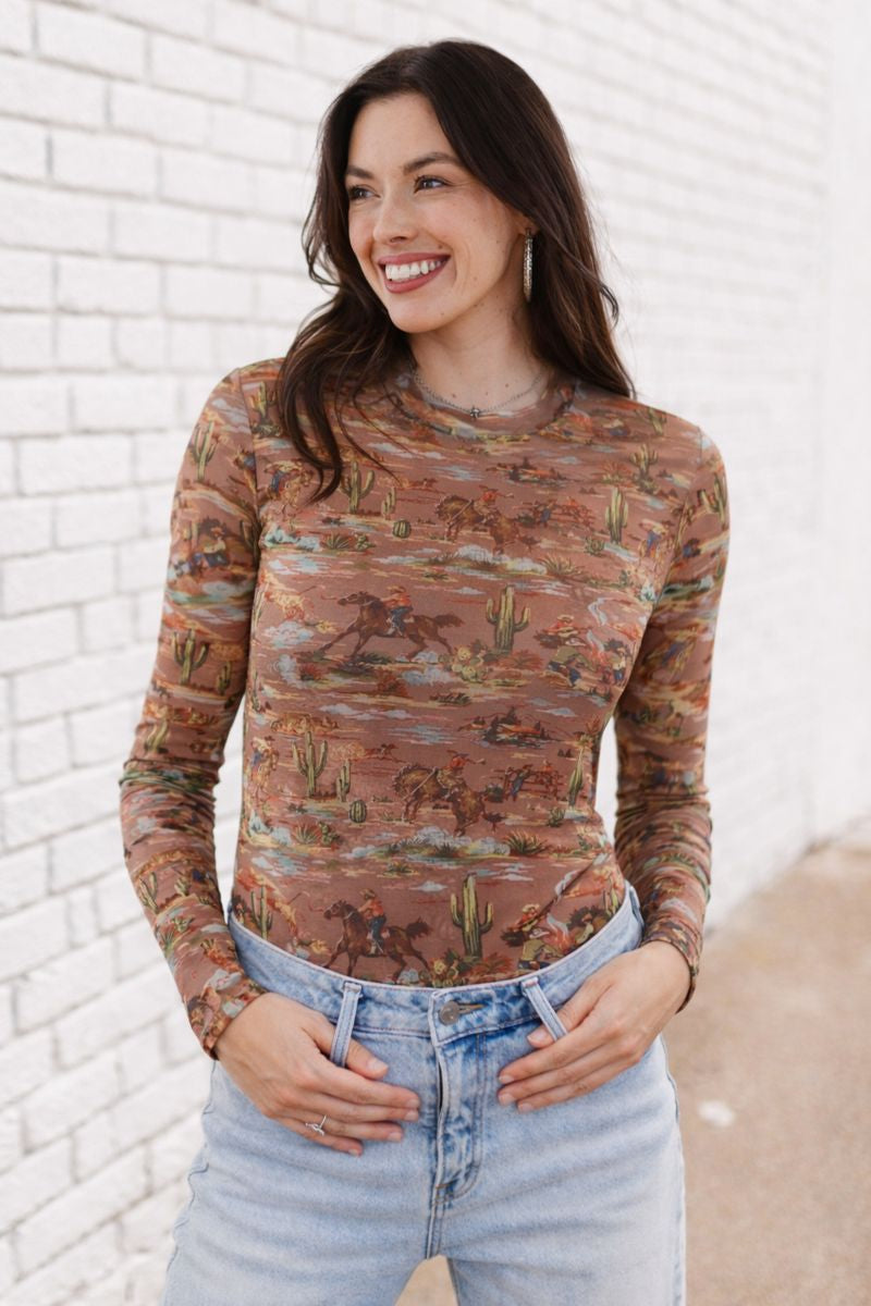 TH1221 TAUPE COWBOY MESH TOP (7 PIECE)