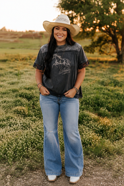 TH237 WILD HORSE TEE LACEOVER (7 PIECE)