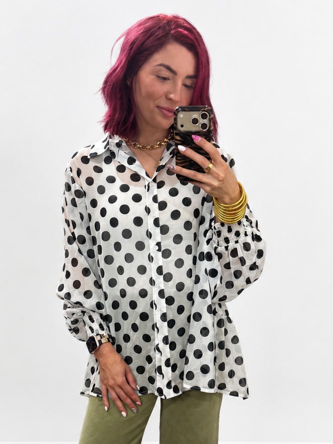 TH2776 IVORY POKA DOTS (7 PIECE)