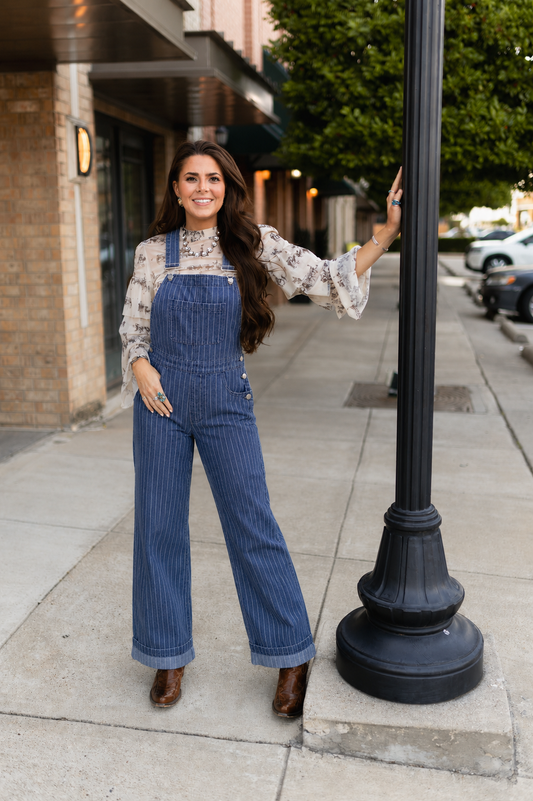 TH4200 DENIM STRIPE OVERALL (7 PIECES)