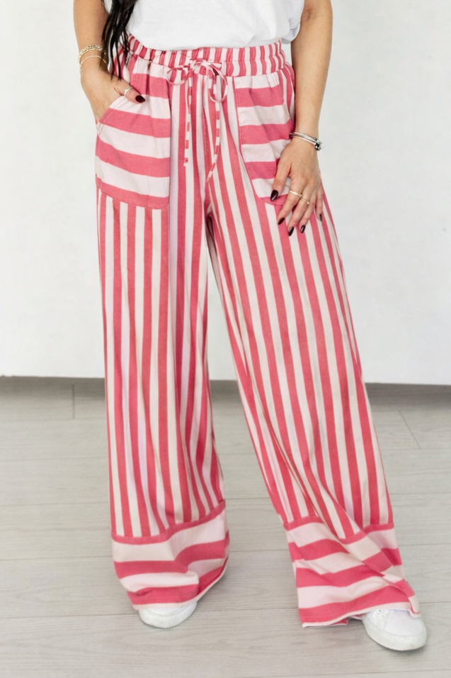 TH2109 PINK STRIPE PANT(7 Piece)