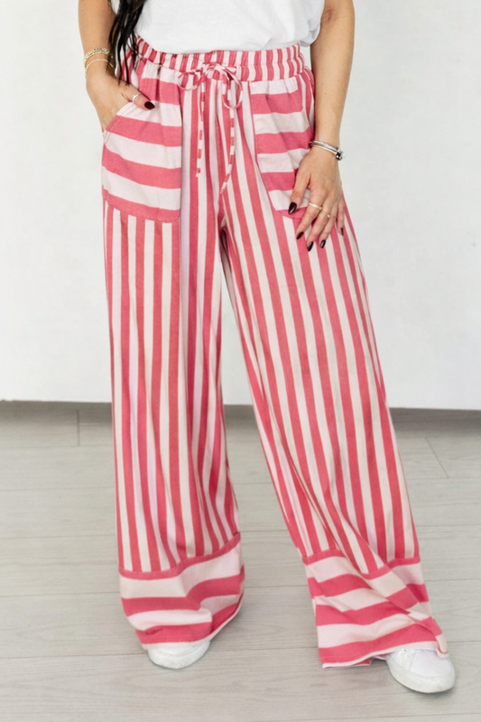 TH2109 PINK STRIPE PANT(7 Piece)