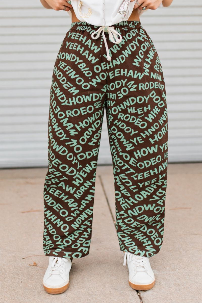 TH2107 MINT /BROWN HOWDY JEAN ( 7 PIECE)