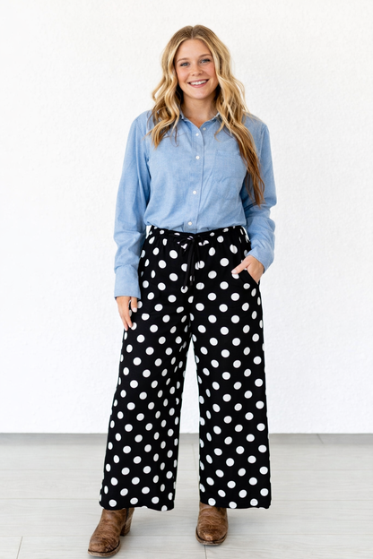 TH2109 BLACK DOT PANT  (7 Pieces)