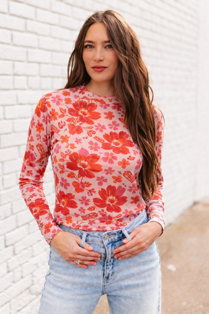 TH1221 PINK BOOT FLORAL (7 Piece)