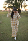 RTS MUSTARD PLAID SET(TOP/BOTTOM)  2-2-2-1 (7)