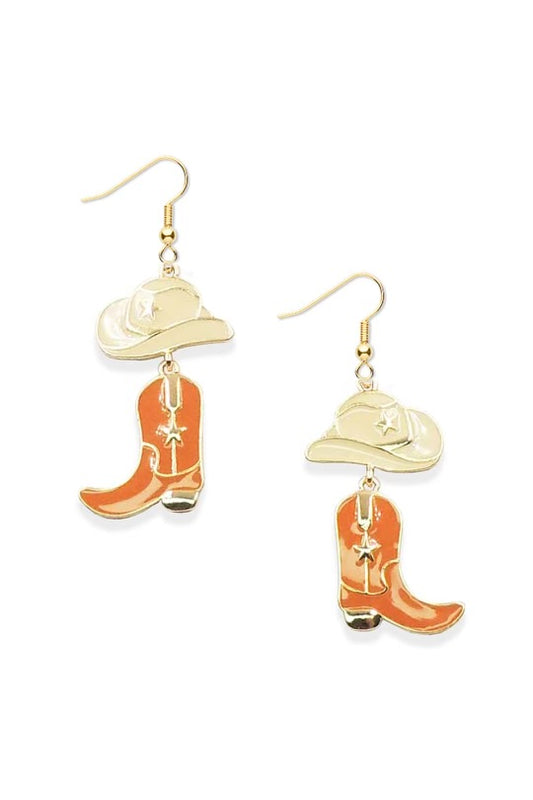 636 H66 WESTERN TRIPLE DROP EARRING