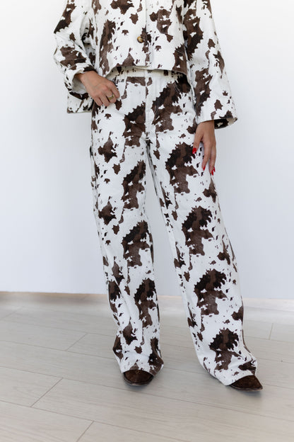 TH004 COW PRINT PANT (1 Piece)