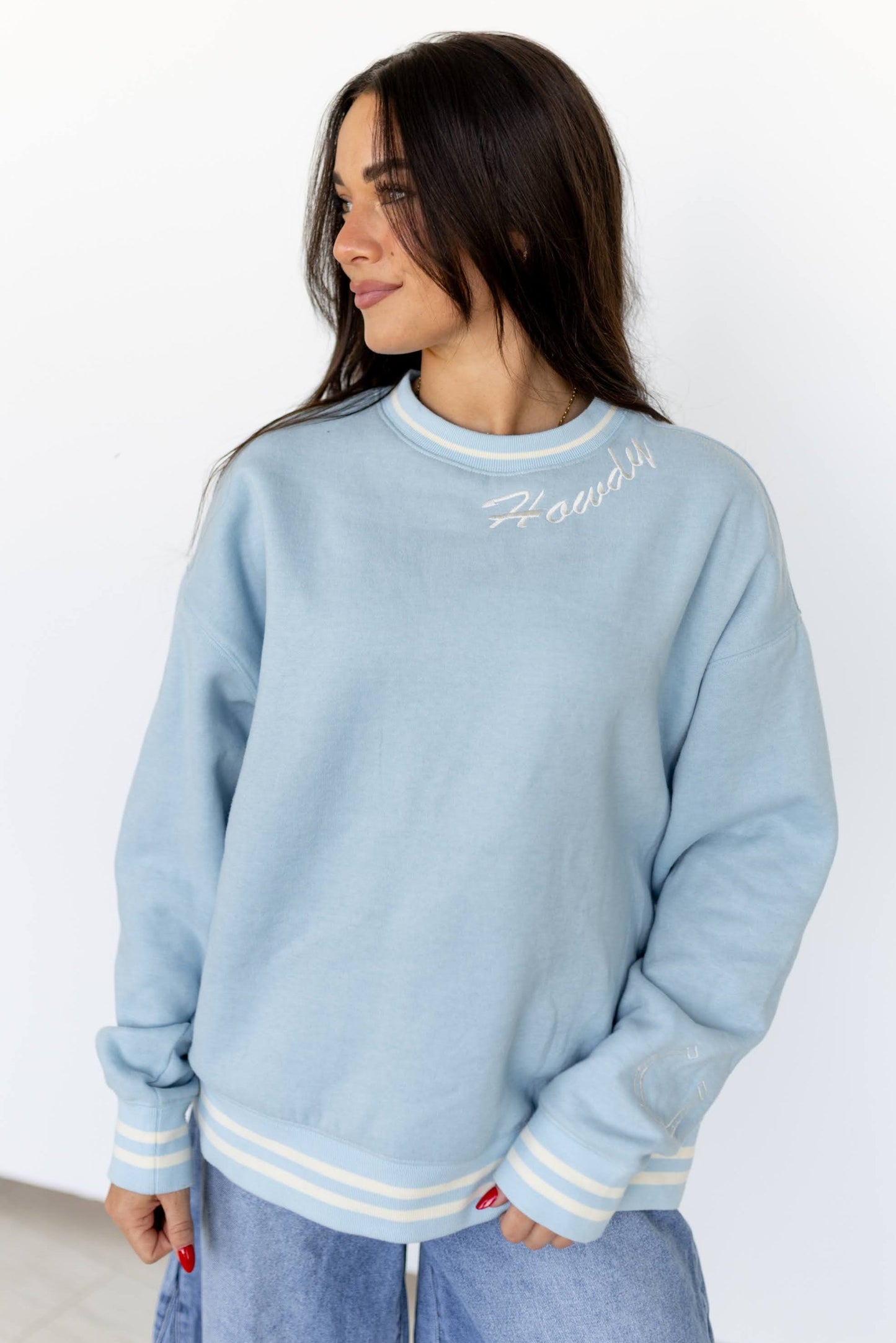 VR200 BLUE  HOWDY SWEATSHIRT (TWEEN)