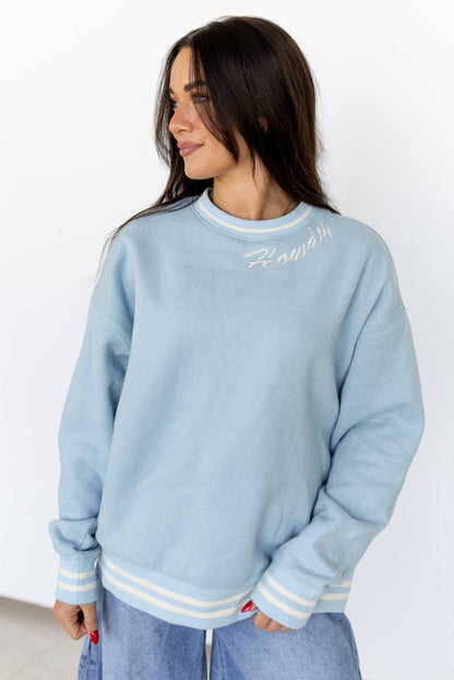 VR200 BLUE  HOWDY SWEATSHIRT (TWEEN)