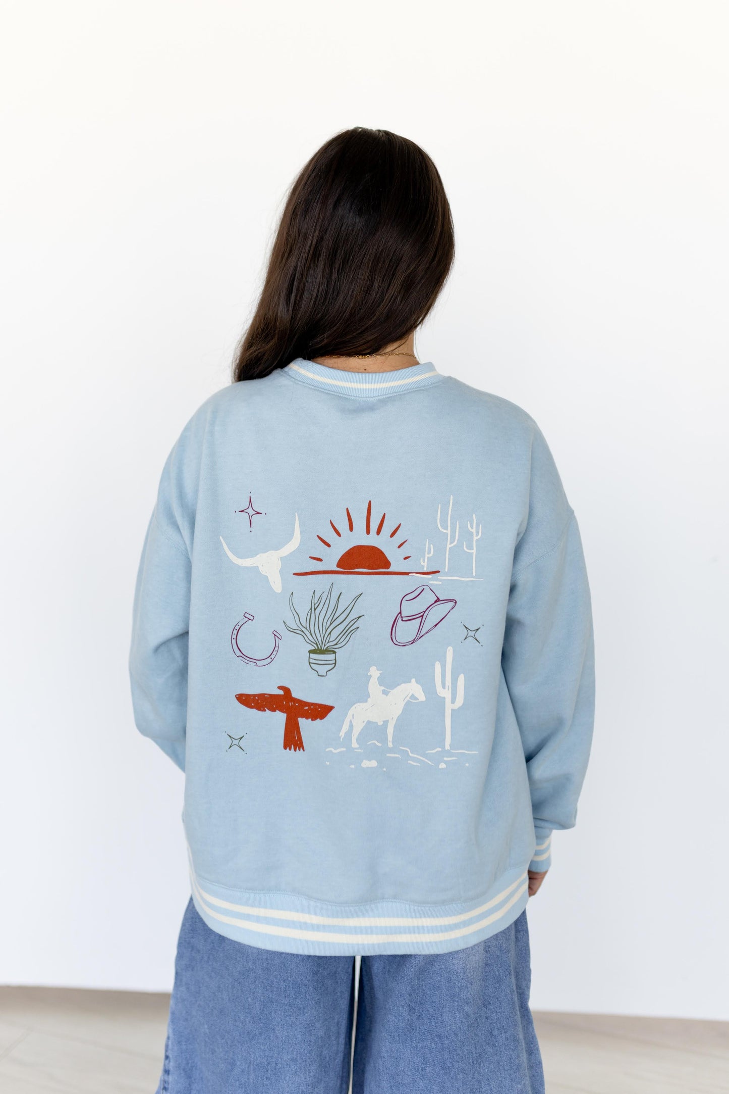 VR200 BLUE  HOWDY SWEATSHIRT (TWEEN)