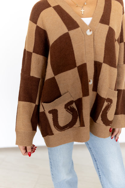 TH2977 BROWN CHECK HORSESHOE(7 Piece)